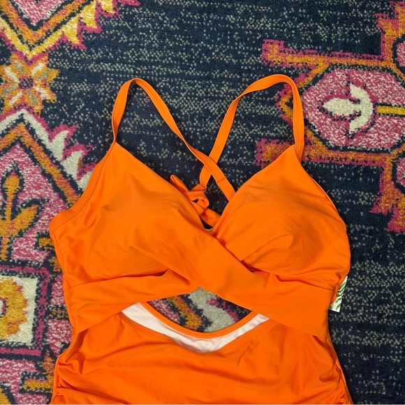 Eomenie Women One Piece Swimsuits Tummy Control Cutout High Waisted Size 2X NWT - Picture 11 of 15